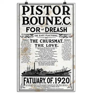 Historical event vintage poster