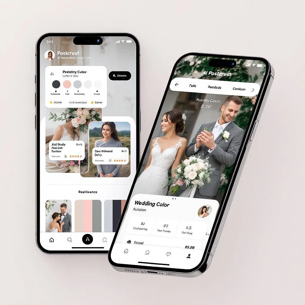 AI-powered wedding color design app