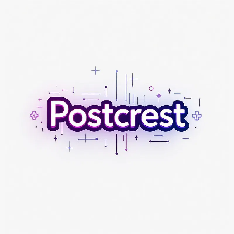 Futuristic emoji design with Postcrest branding