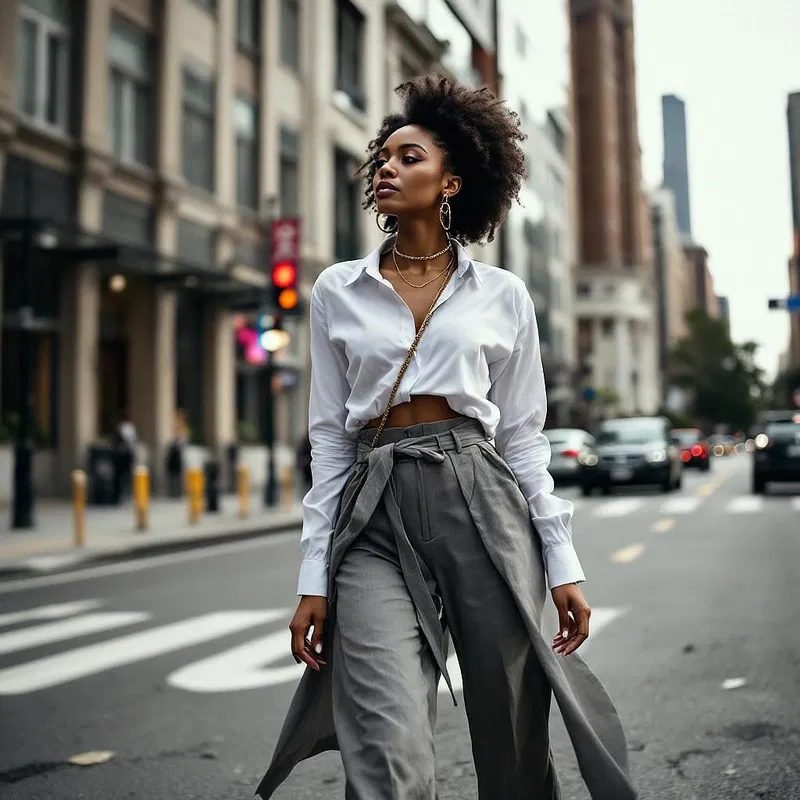 Modern African woman in urban environment