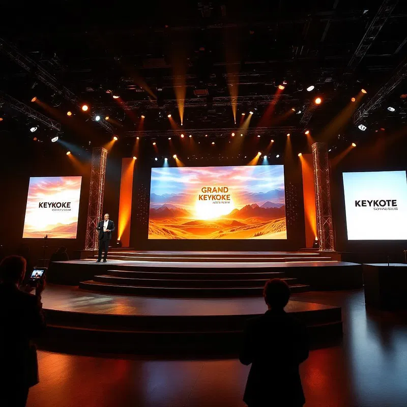 Keynote event with grand stage design