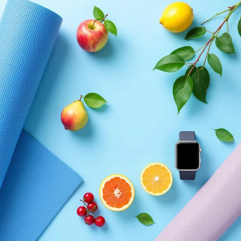 AI-created image of healthy lifestyle and wellness