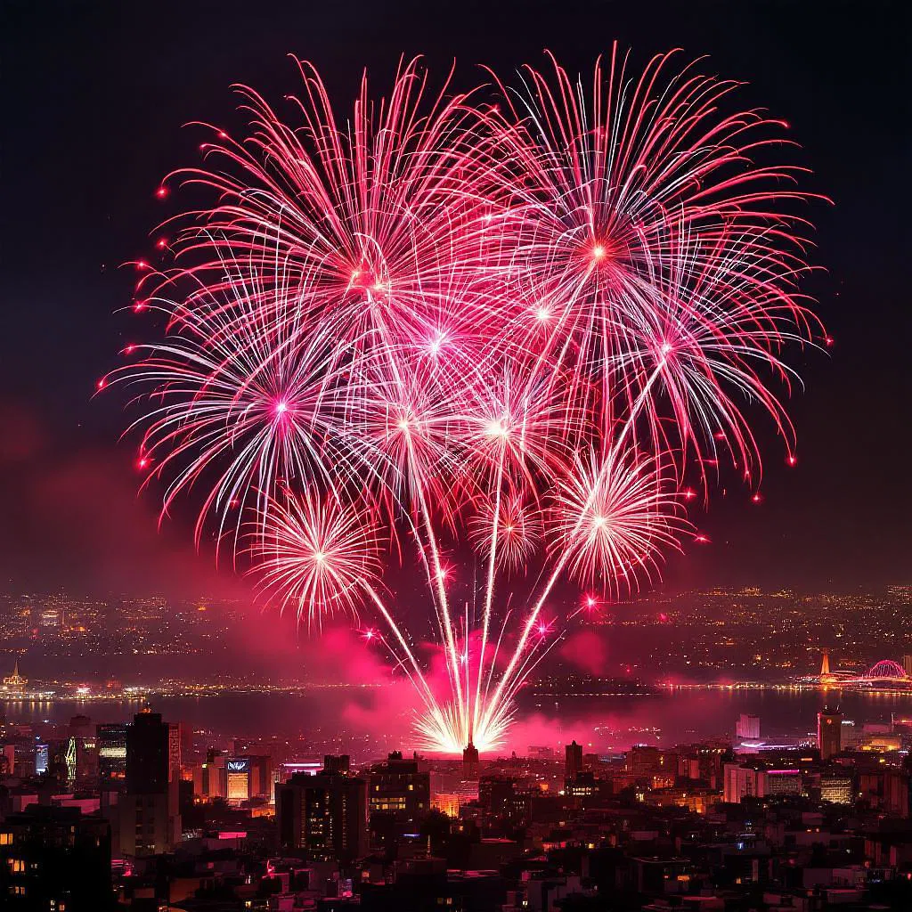 Valentine's Day fireworks display