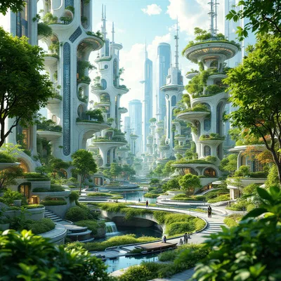 Futuristic sustainable city