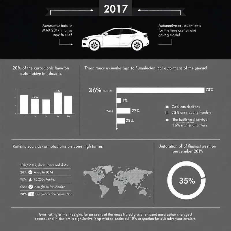 Infographic on automotive industry statistics