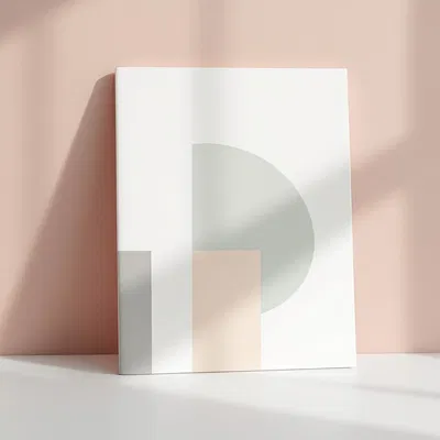 Minimalist album cover with geometric shapes