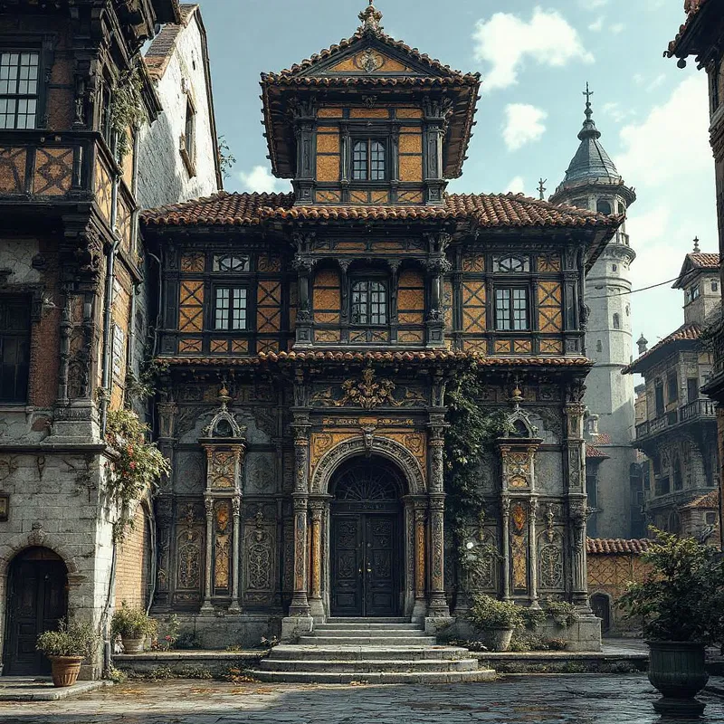 AI stylized historic architecture