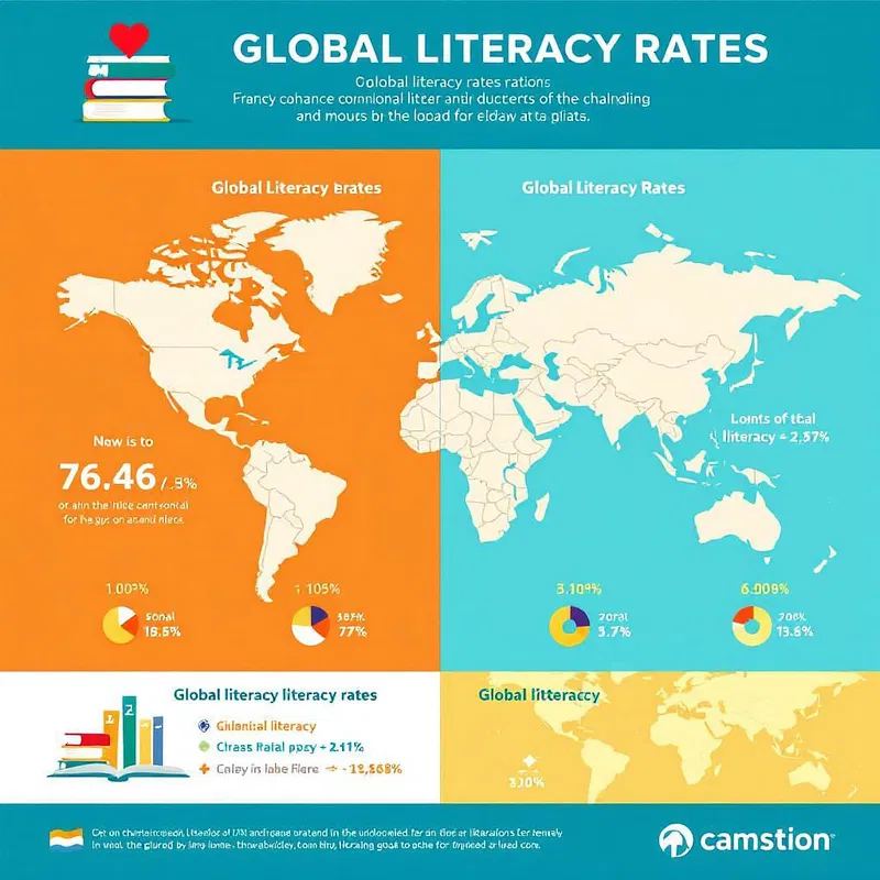 Educational infographic about literacy rates