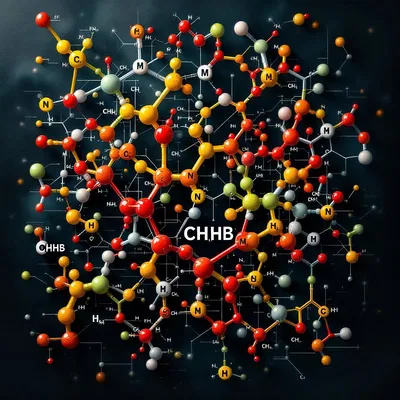 Complex chemical molecular structure