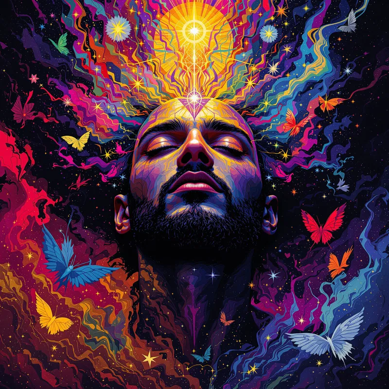 Expressive Spiritual Art Portrait