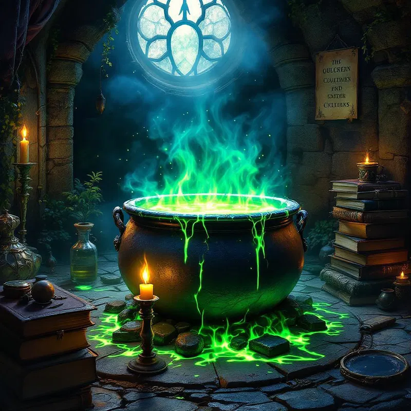 Bewitched cauldron