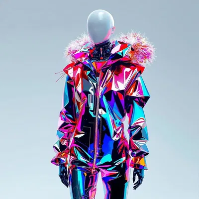 Futuristic Christmas outfit design by AI