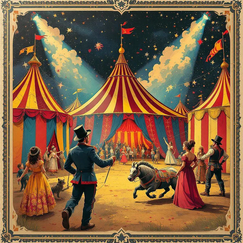 AI created vintage circus poster