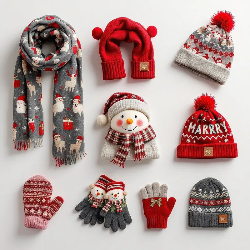 Christmas accessories by AI with Postcrest