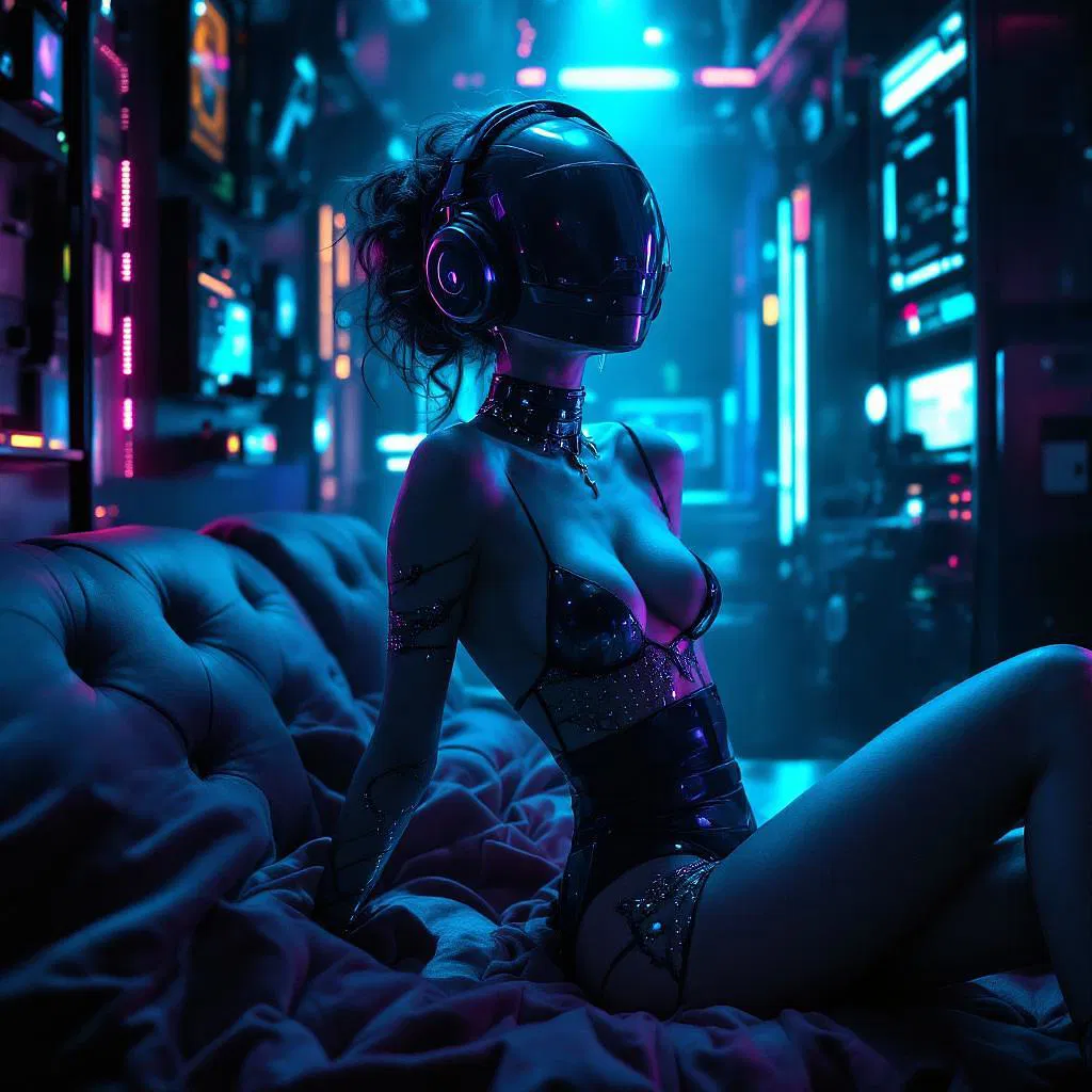 Cyberspace meets boudoir elegance