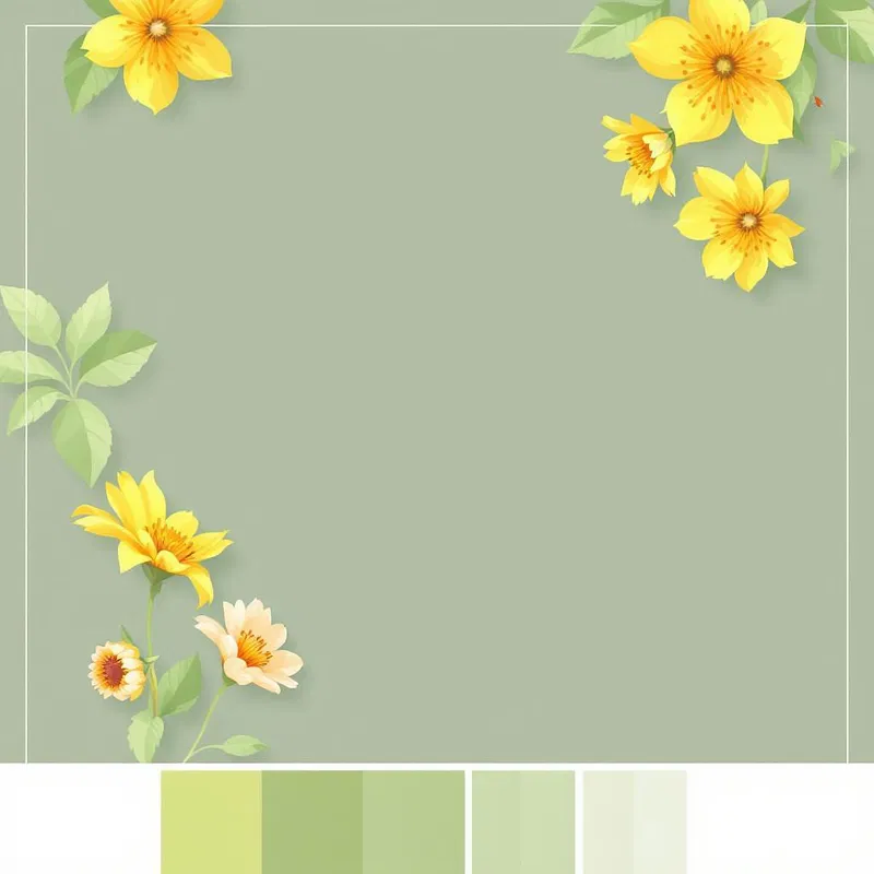 Spring-inspired wedding colors by AI