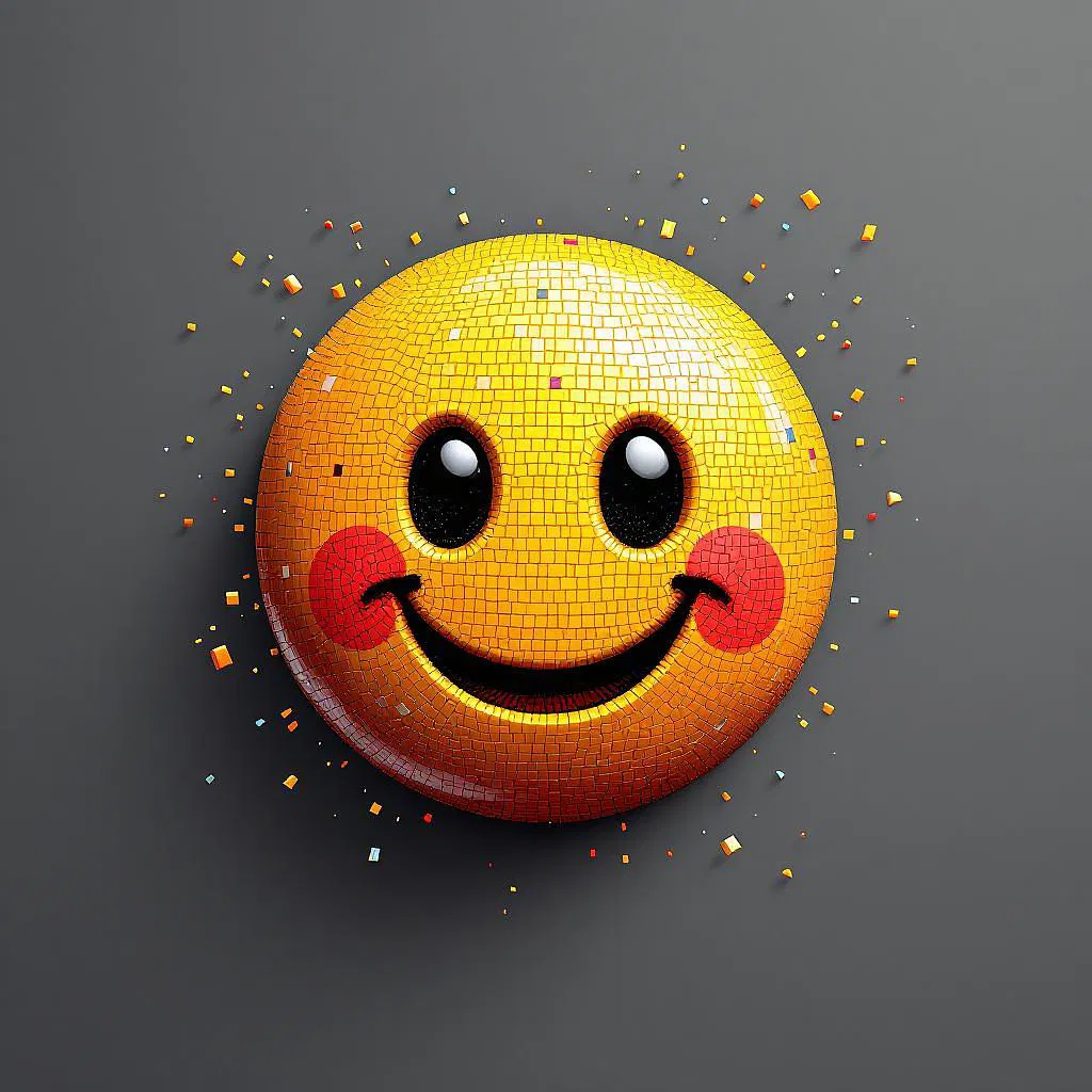 AI mosaic-themed emoji artwork