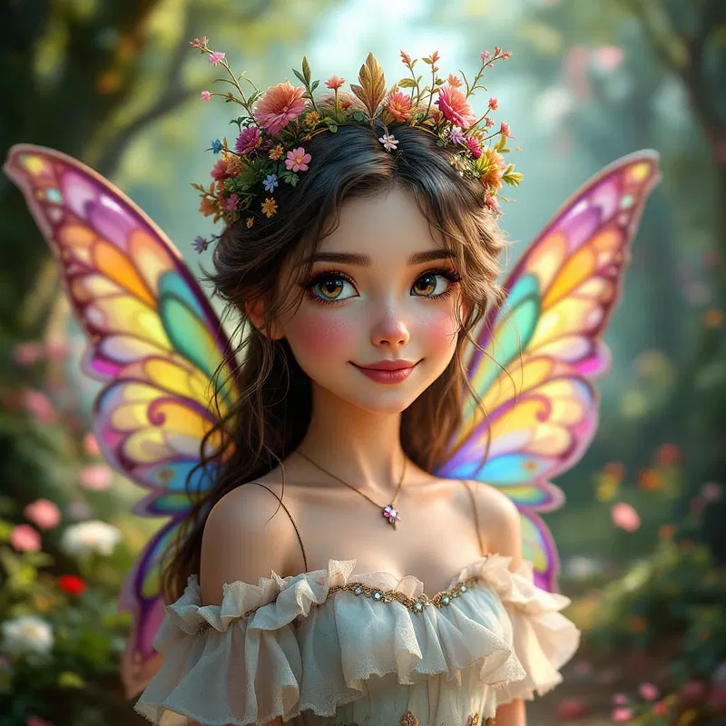 Whimsical AI avatar with fairy tale theme