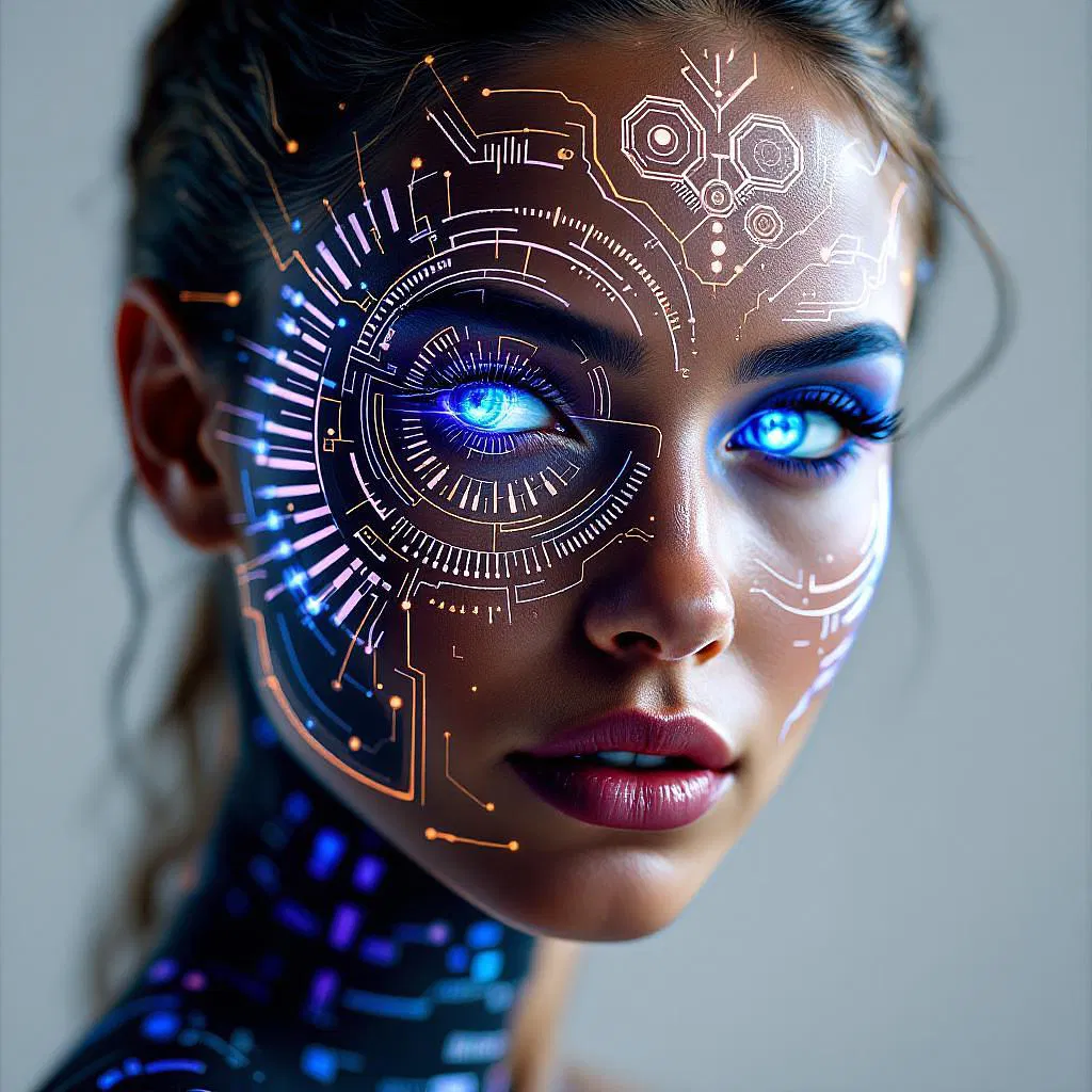 Futuristic tribal designs with AI influence