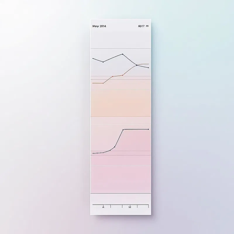 AI-designed strip chart for data comparison