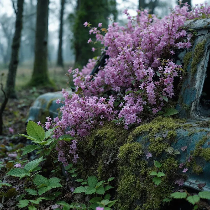 Decay and regrowth in Chernobyl