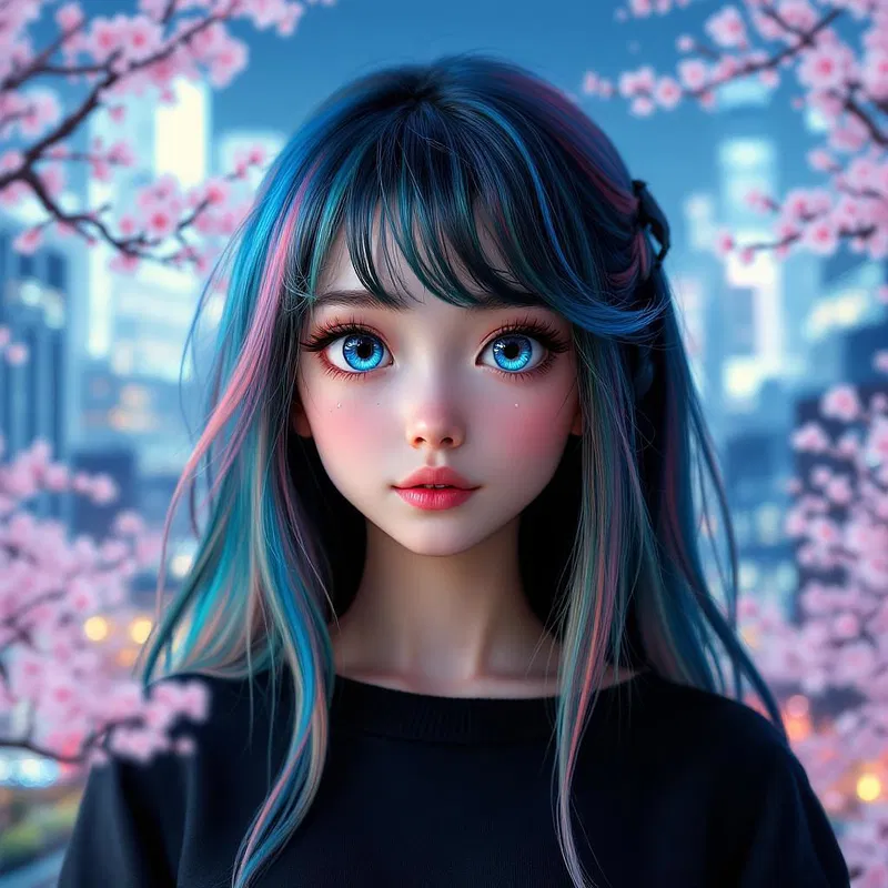 AI avatar with anime influence