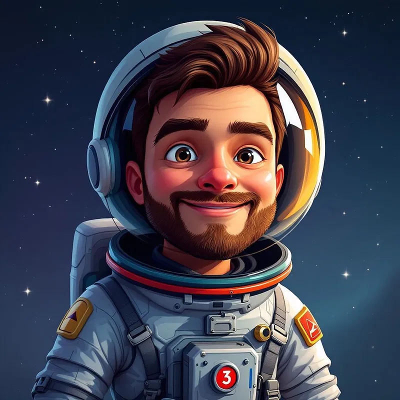 AI avatar portraying a space explorer