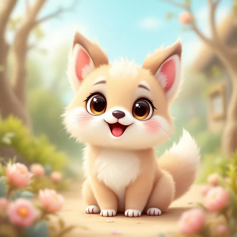 Cute animal companion character design