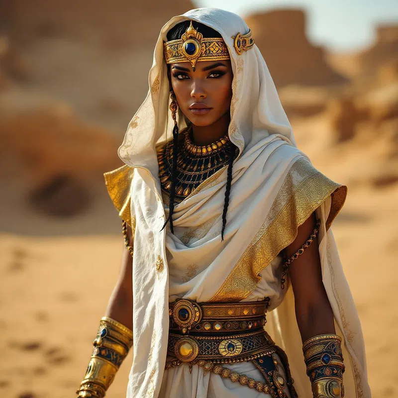 AI-generated image of a traditional Egyptian outfit