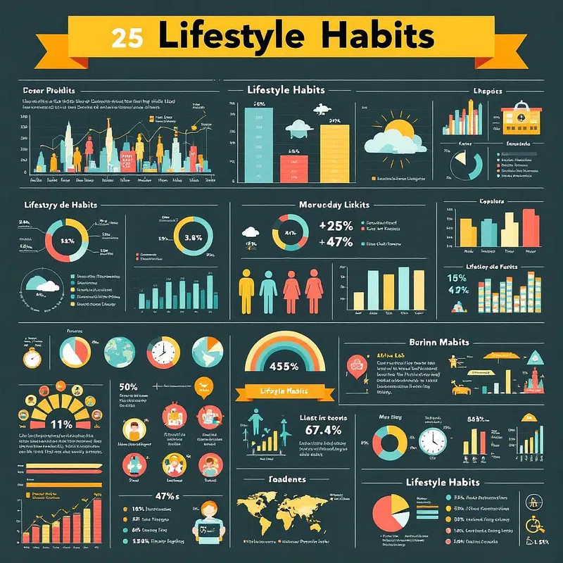 Lifestyle habits infographic