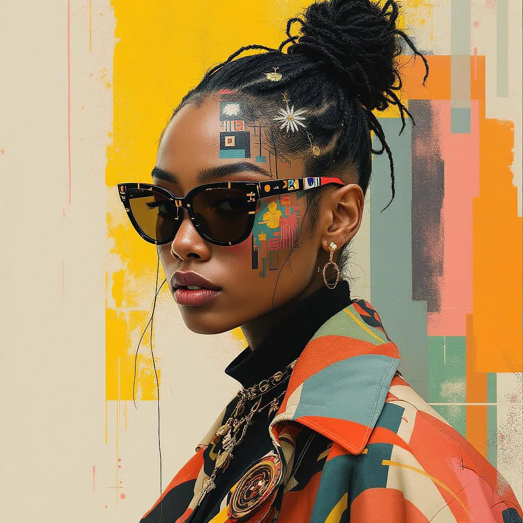 AI-generated artistic street fashion with unique visual flair