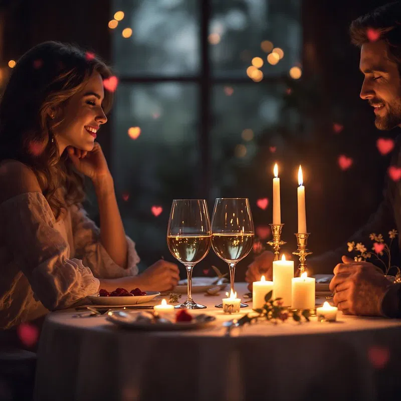 Valentine's Day candlelit dinner