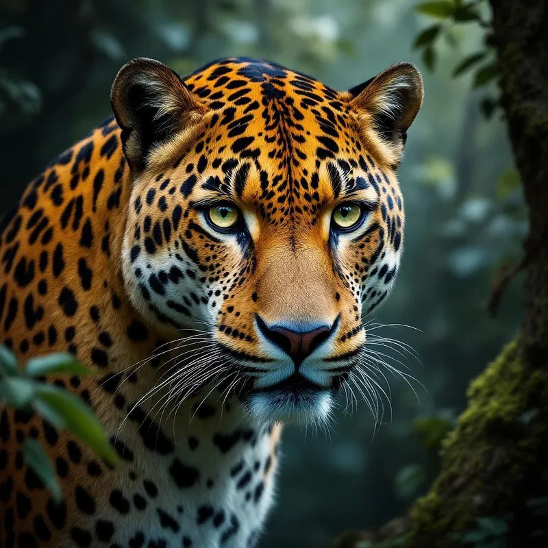 AI-rendered lifelike image of a leopard