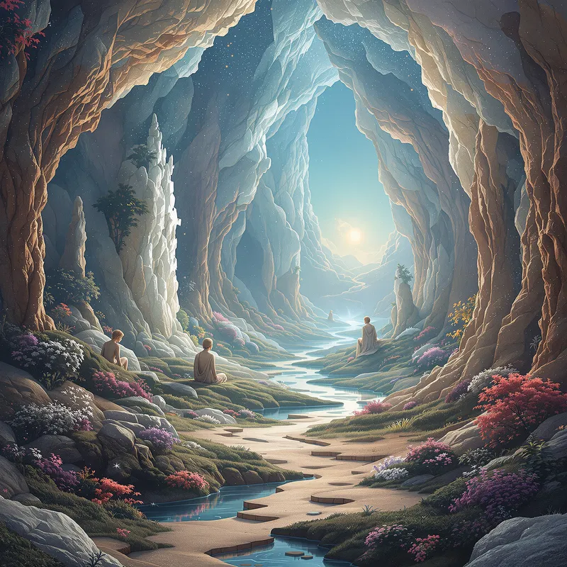Dreamlike AI Spiritual Landscape