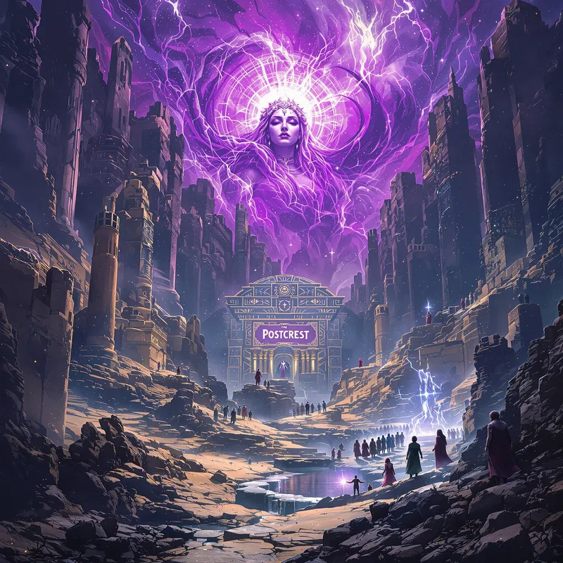 Mythological Landscape with Postcrest Mention