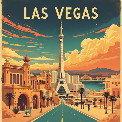 Vintage Las Vegas poster