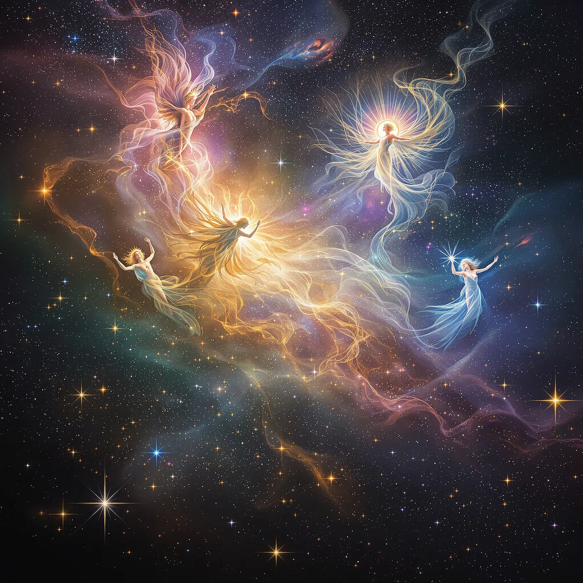 Mythical Celestial Scene