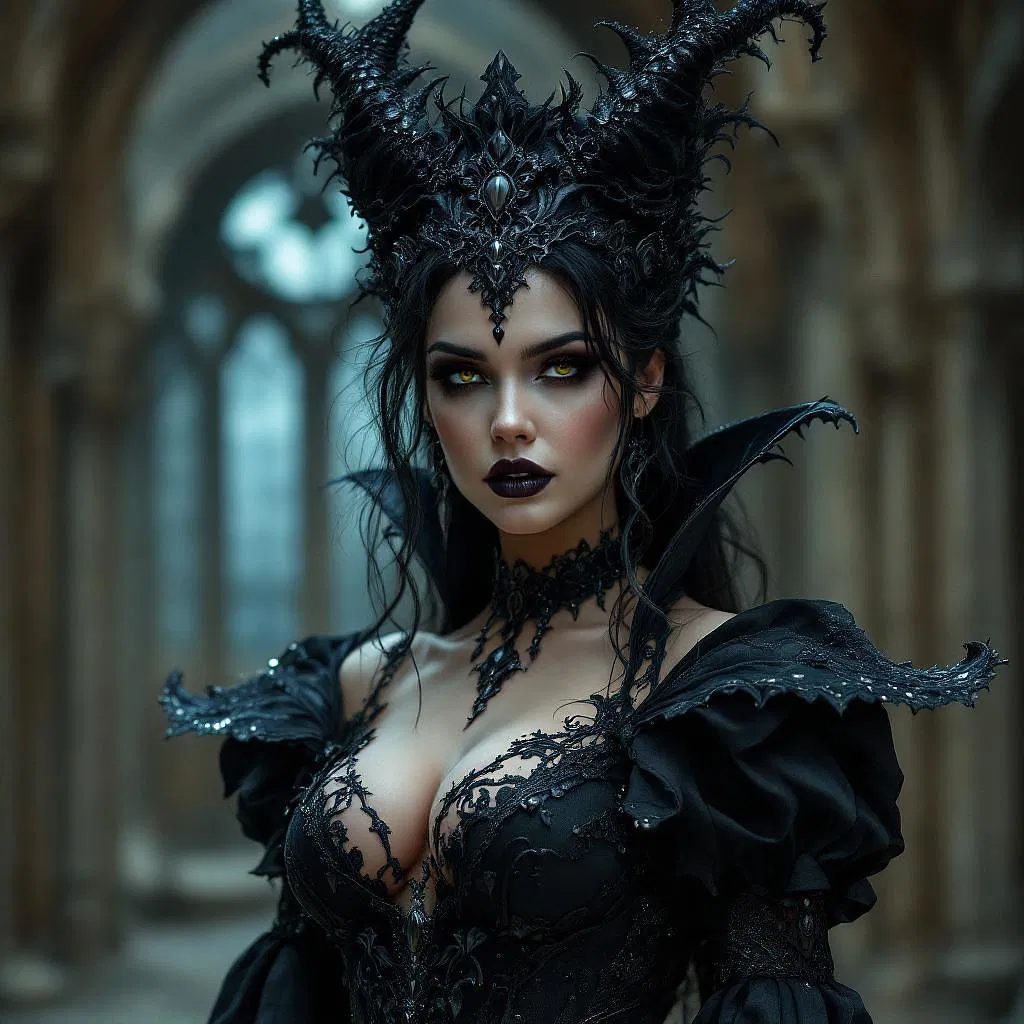 Gothic inspired fantasy princess