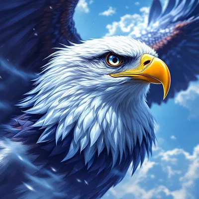 AI-rendered portrait of a majestic eagle