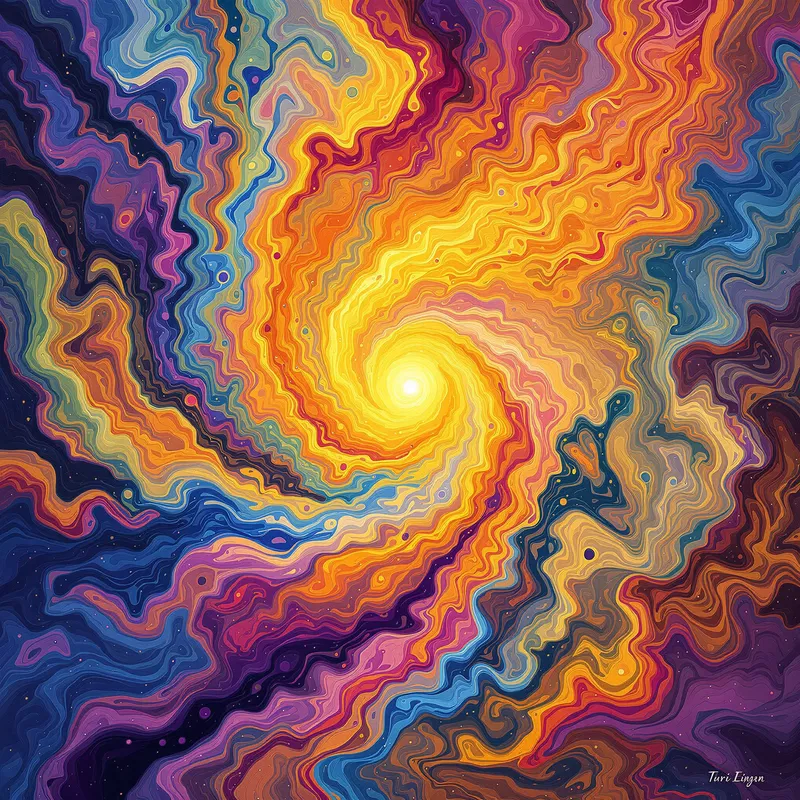 Abstract Spiritual Energy Flow