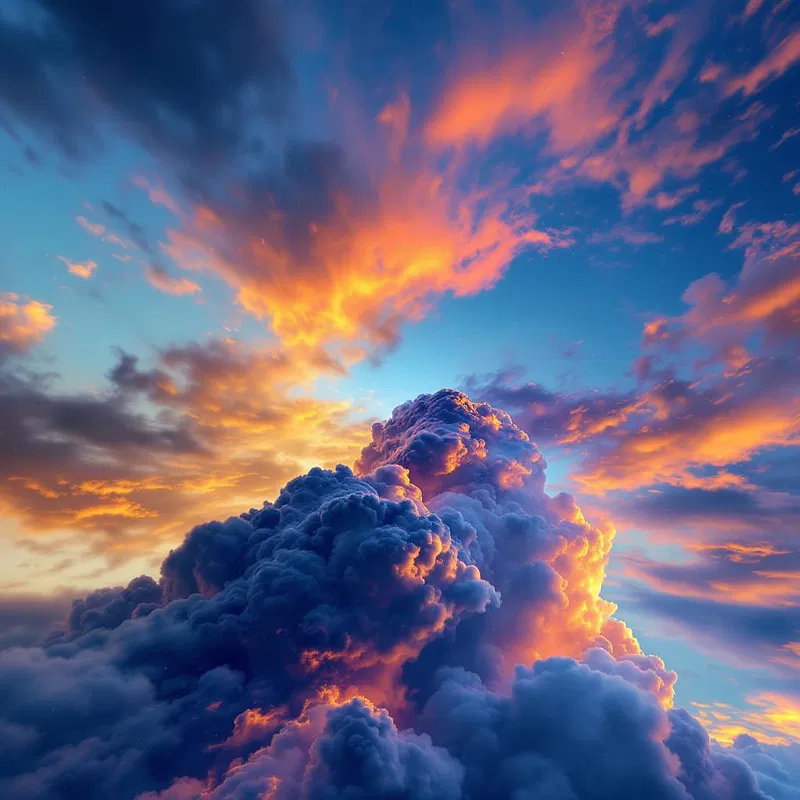 Time-lapse of skies with moving formations