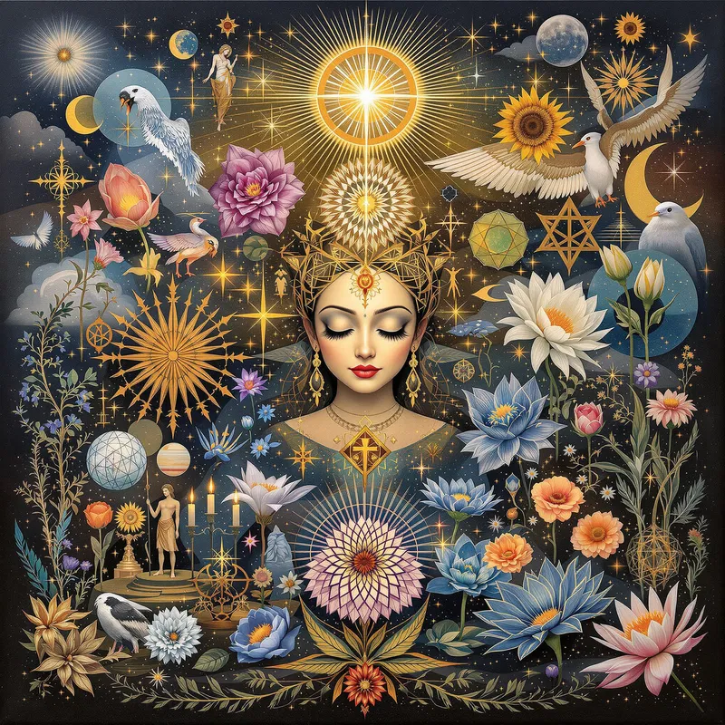 Sacred Spiritual Art Collage
