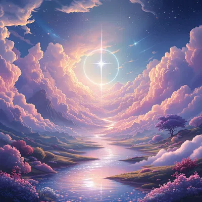 Ethereal Spiritual Art landscape