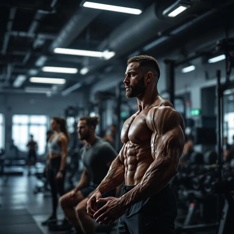 Inside a training facility