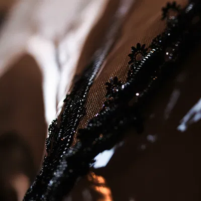 Close-up texture of latex lingerie