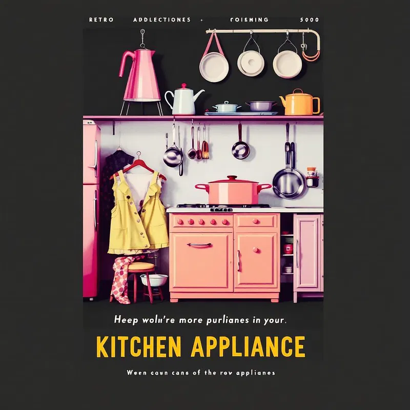 Retro kitchen appliances advertisement