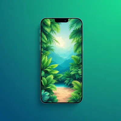 Instagram story concept with tropical theme