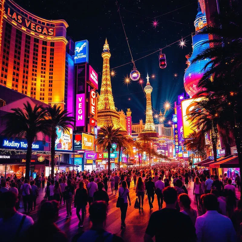 Dynamic Las Vegas nightlife experience