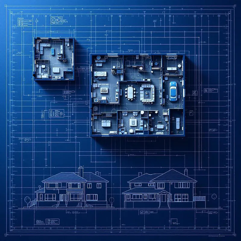 AI-enhanced architecture blueprint