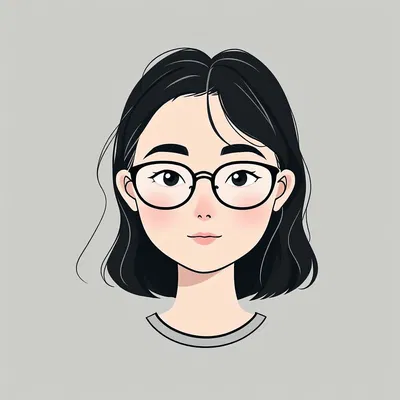 Minimalistic AI-generated avatar design